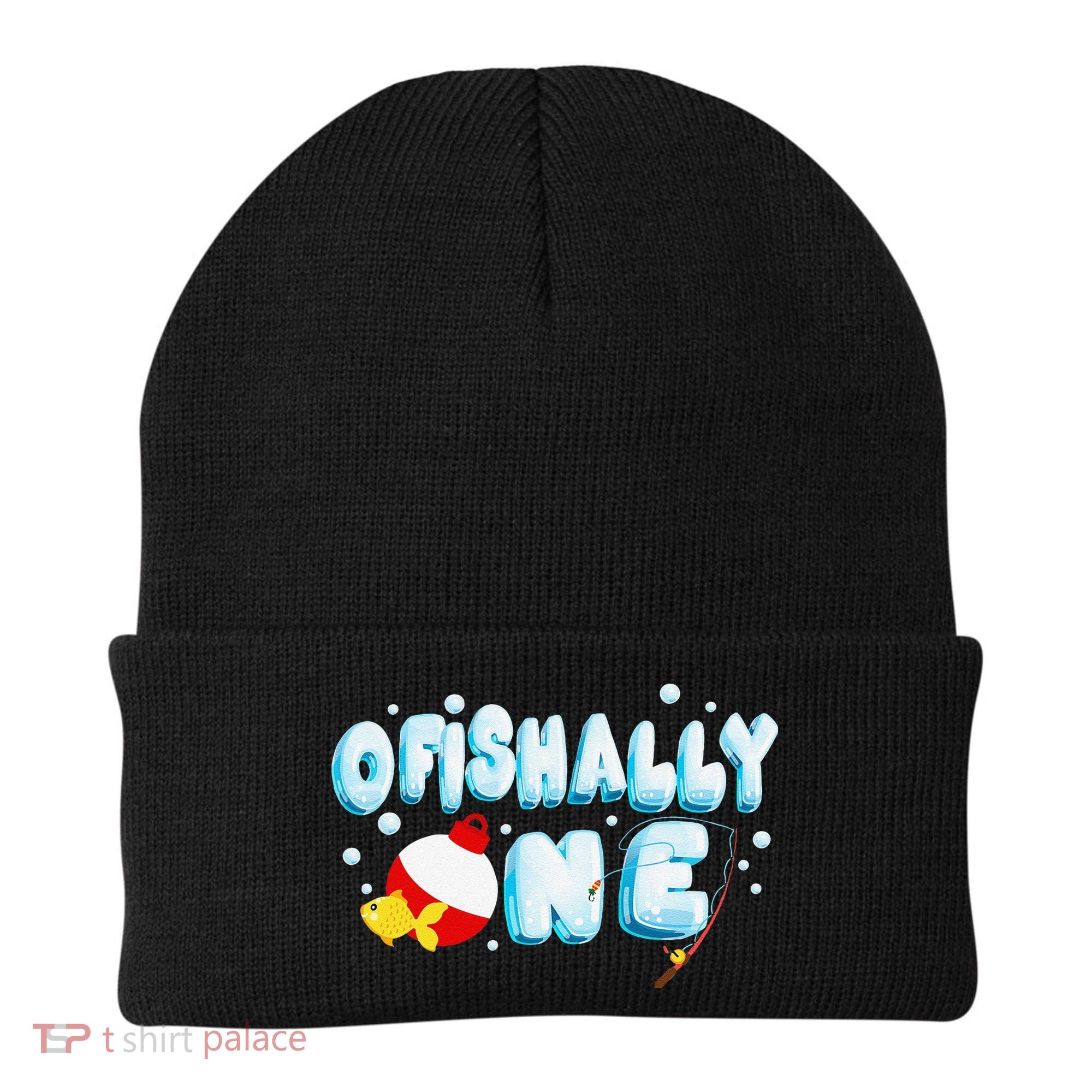 Ofishally One Birthday Outfit For Fish Lover Beanie