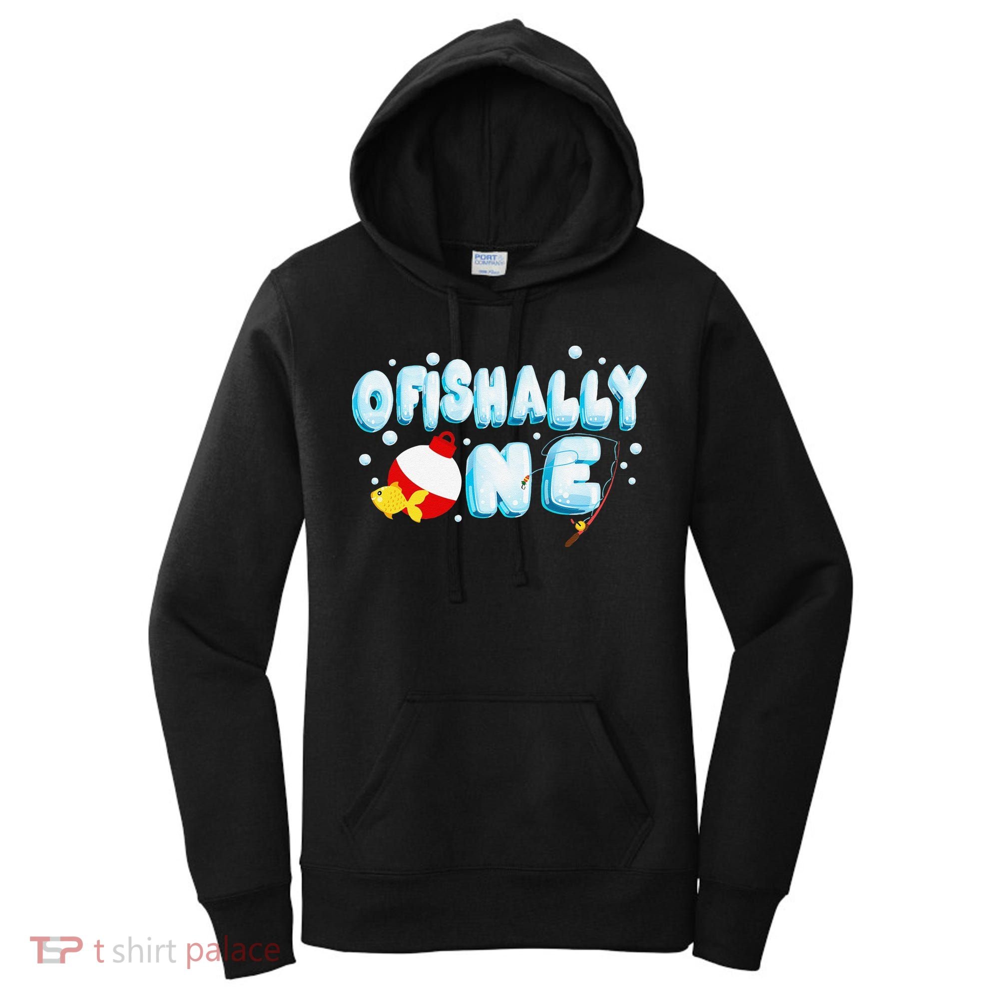 Ofishally One Birthday Outfit For Fish Lover Women's Hoodie