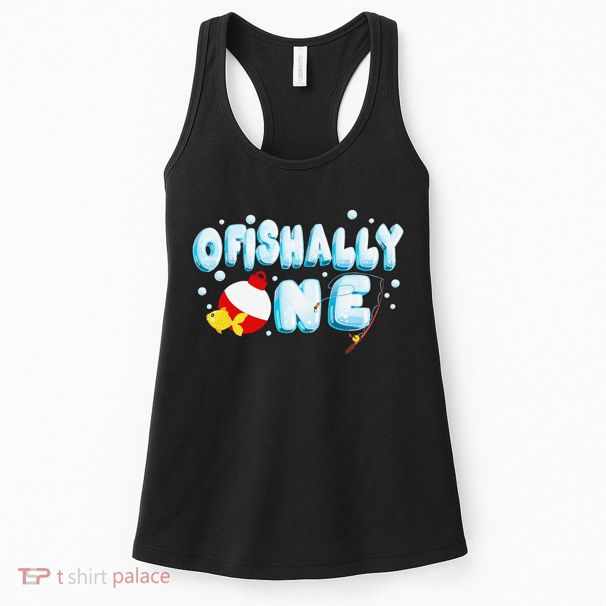Ofishally One Birthday Outfit For Fish Lover Women's Tank Top