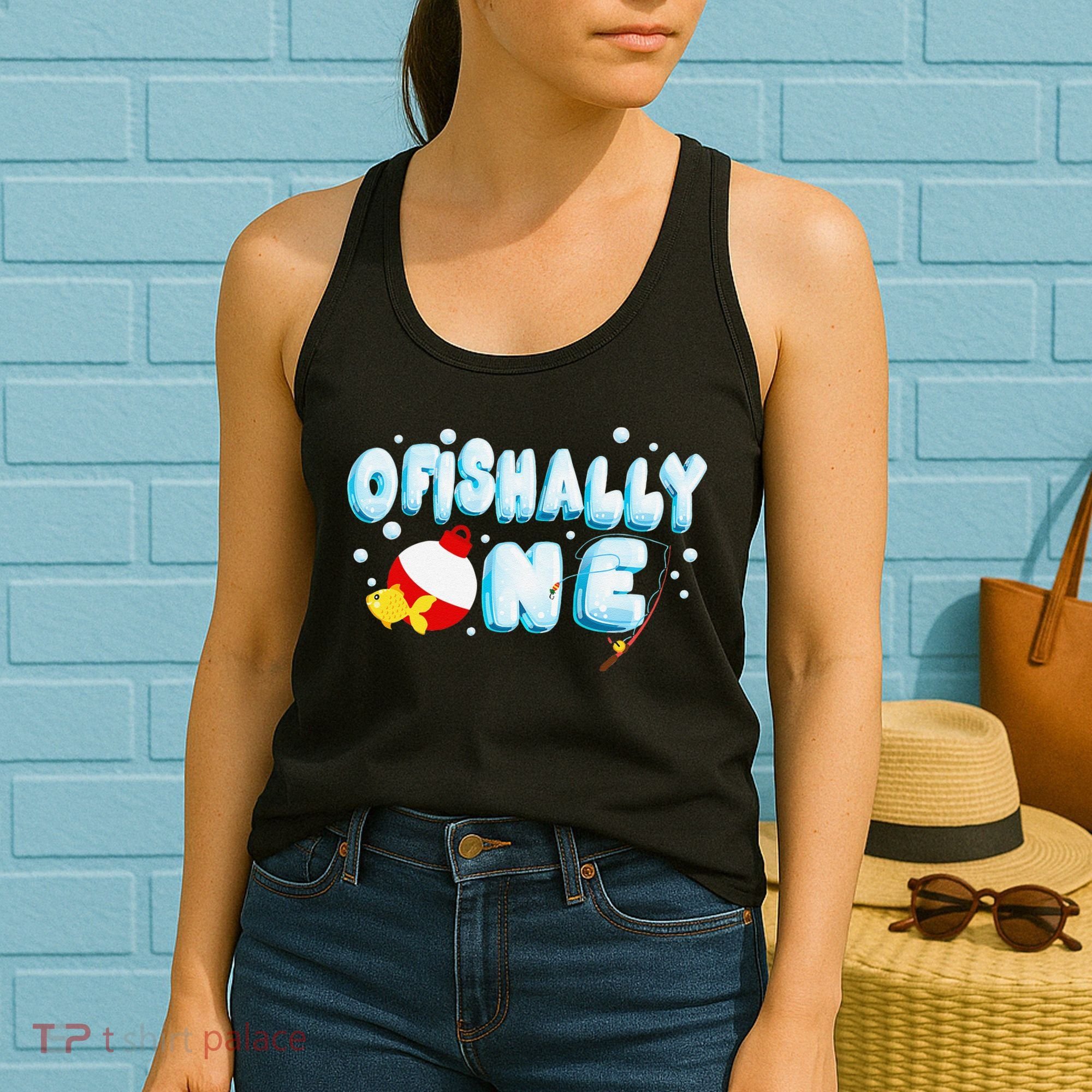 Ofishally One Birthday Outfit For Fish Lover Women's Tank Top