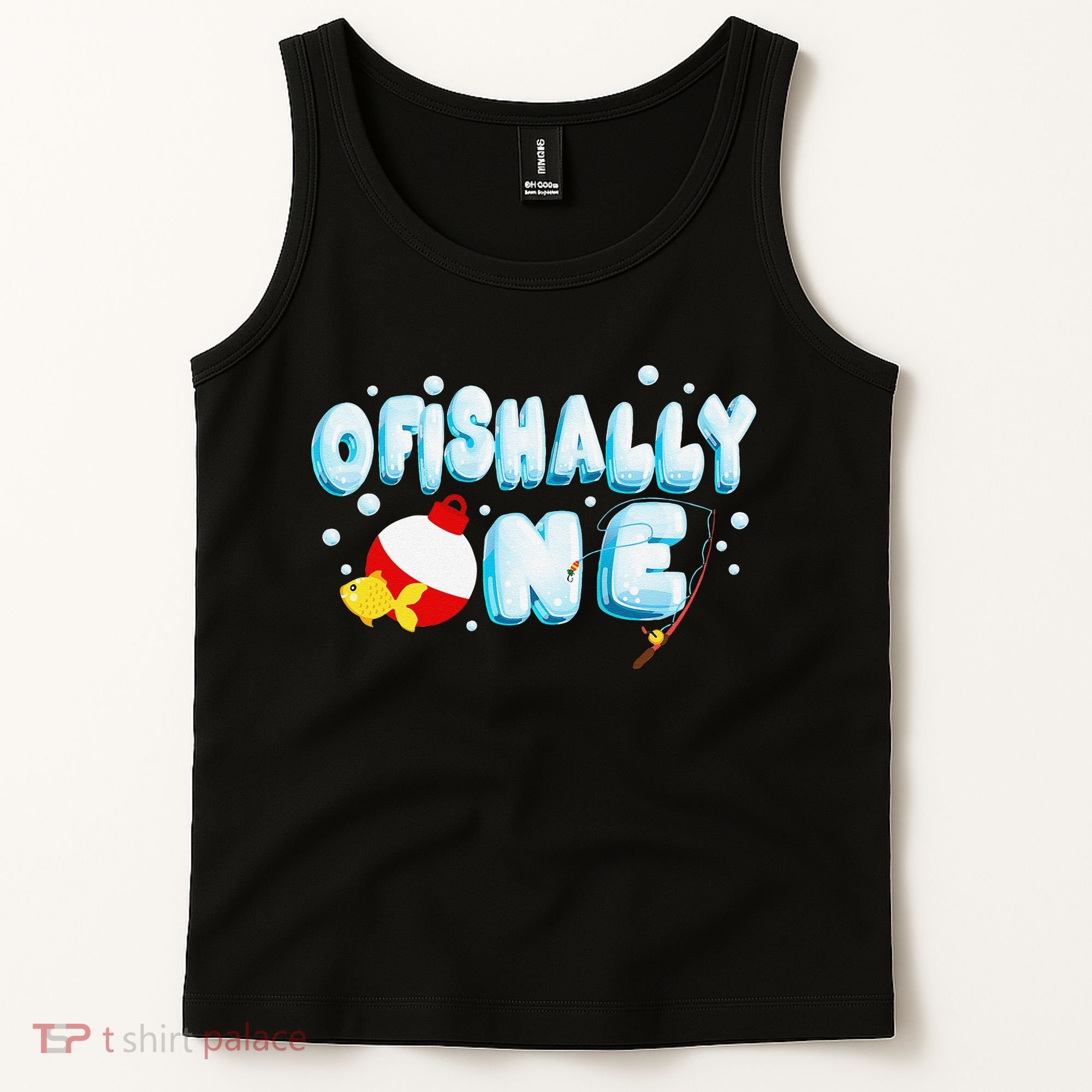 Ofishally One Birthday Outfit For Fish Lover Tank Top