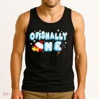 Ofishally One Birthday Outfit For Fish Lover Tank Top thumb 3