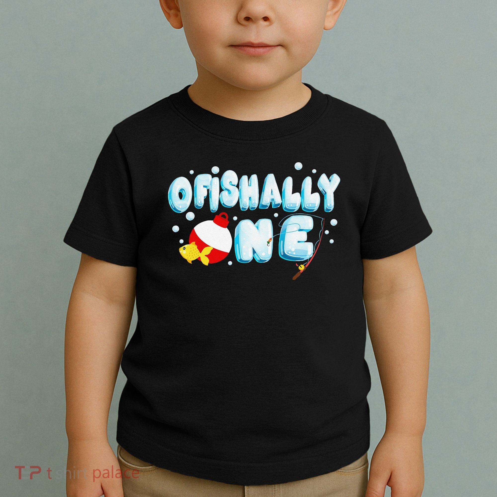 Ofishally One Birthday Outfit For Fish Lover Toddler T-Shirt