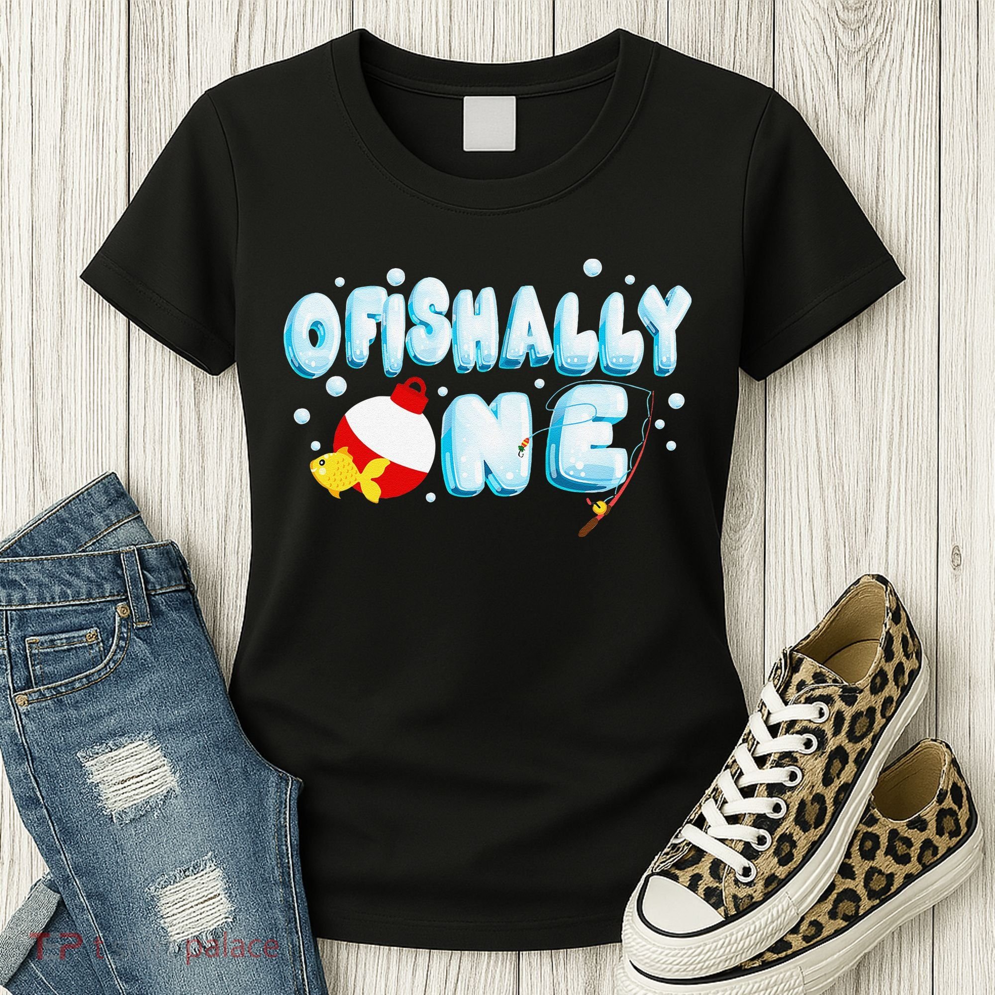 Ofishally One Birthday Outfit For Fish Lover Women's T-Shirt