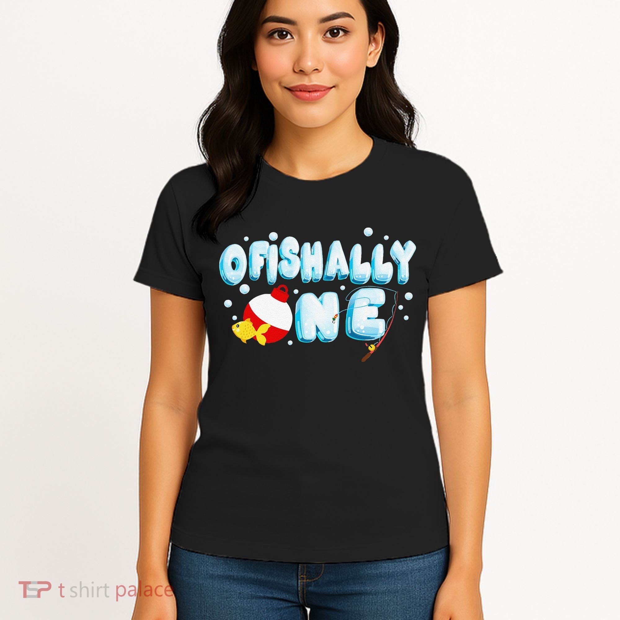 Ofishally One Birthday Outfit For Fish Lover Women's T-Shirt