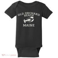 Old Orchard Beach Maine Lobster Baby Bodysuit thumb 0