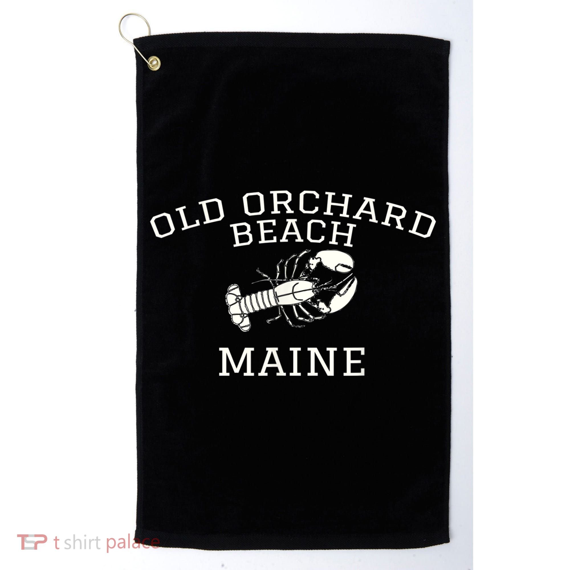Old Orchard Beach Maine Lobster Golf Towel