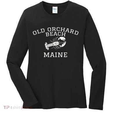 Old Orchard Beach Maine Lobster Women's Long Sleeve Shirt