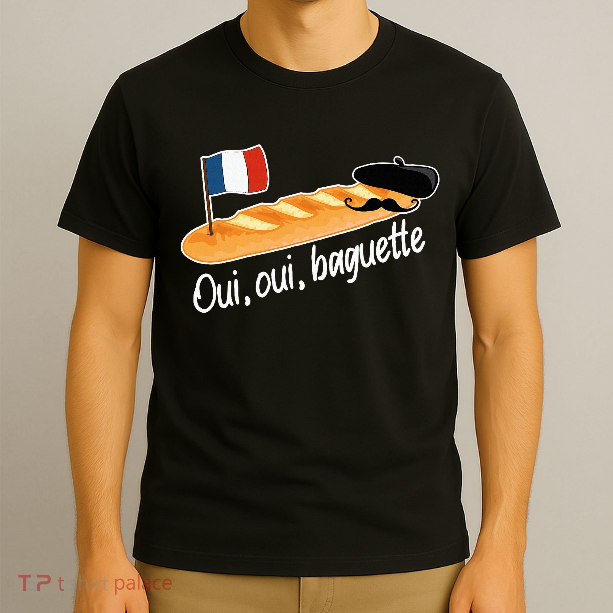 Oui Oui Baguette French Bread France Lover Francophile T-Shirt