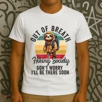 Out Of Breath Hiking Society Hiker Nature Love T-Shirt thumb 3