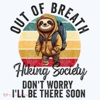 Out Of Breath Hiking Society Hiker Nature Love Polo thumb 3
