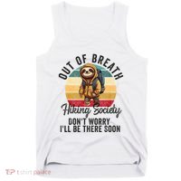 Out Of Breath Hiking Society Hiker Nature Love Tank Top thumb 0