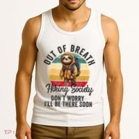 Out Of Breath Hiking Society Hiker Nature Love Tank Top thumb 3