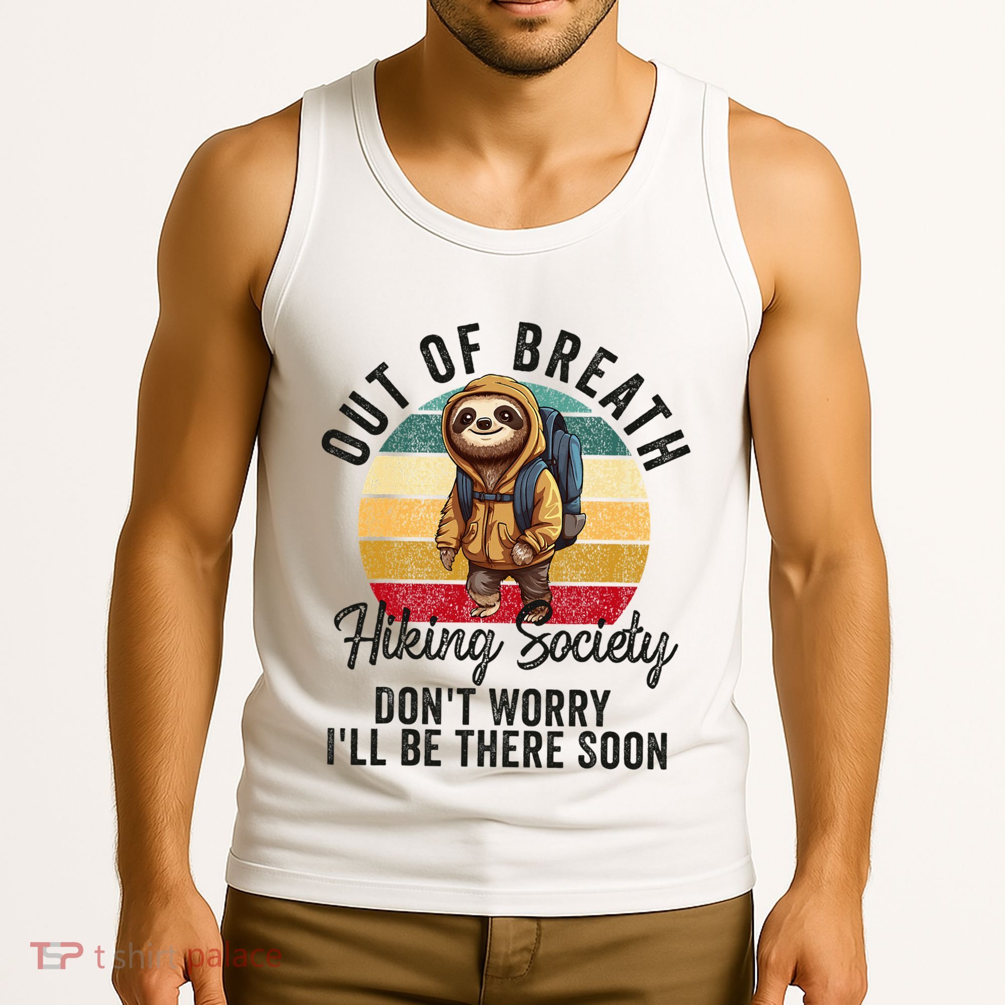 Out Of Breath Hiking Society Hiker Nature Love Tank Top
