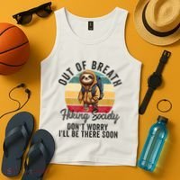 Out Of Breath Hiking Society Hiker Nature Love Tank Top thumb 4