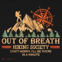 Out Of Breath Hiking Society Ill Be There In A Minute Women's Tank Top thumb 5