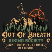 Out Of Breath Hiking Society Beanie thumb 2