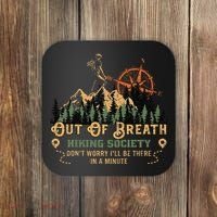 Out Of Breath Hiking Society Coaster thumb 0