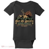 Out Of Breath Hiking Society Baby Bodysuit thumb 0