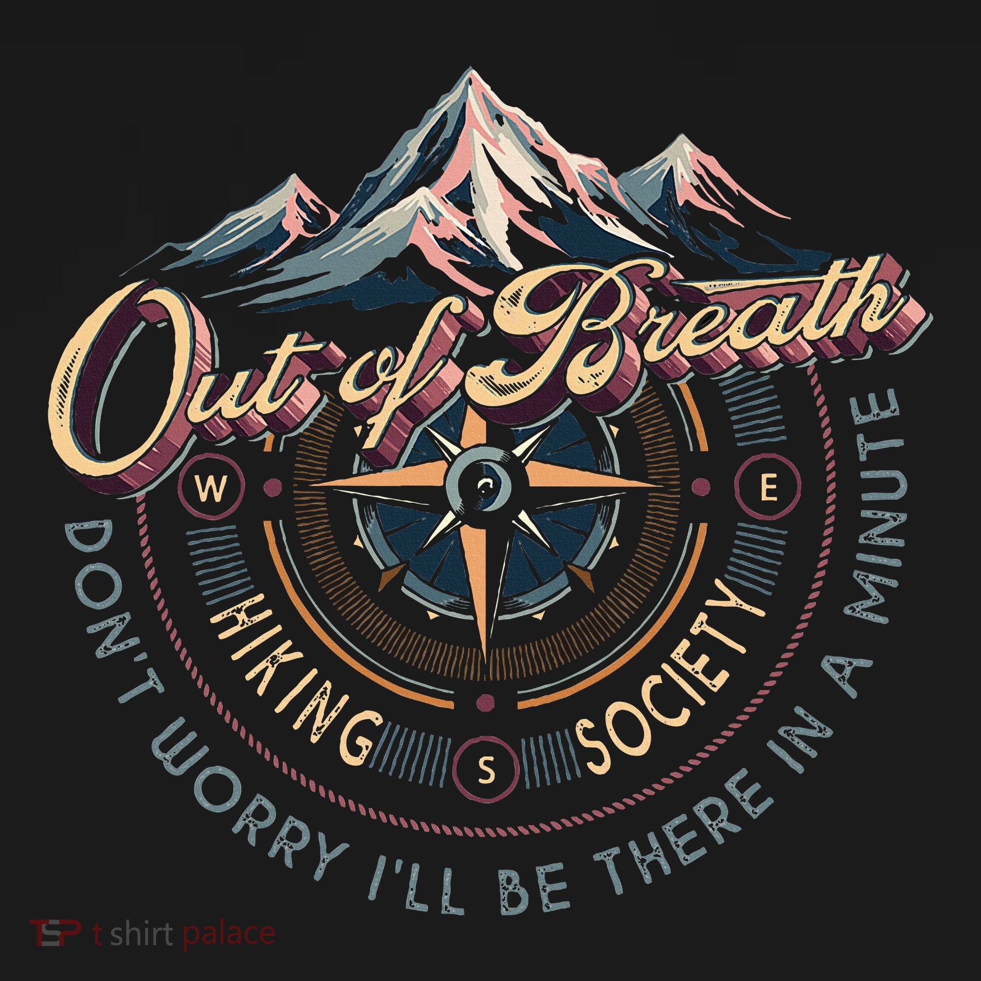 Out Of Breath Hiking Society ILl Be There Visor
