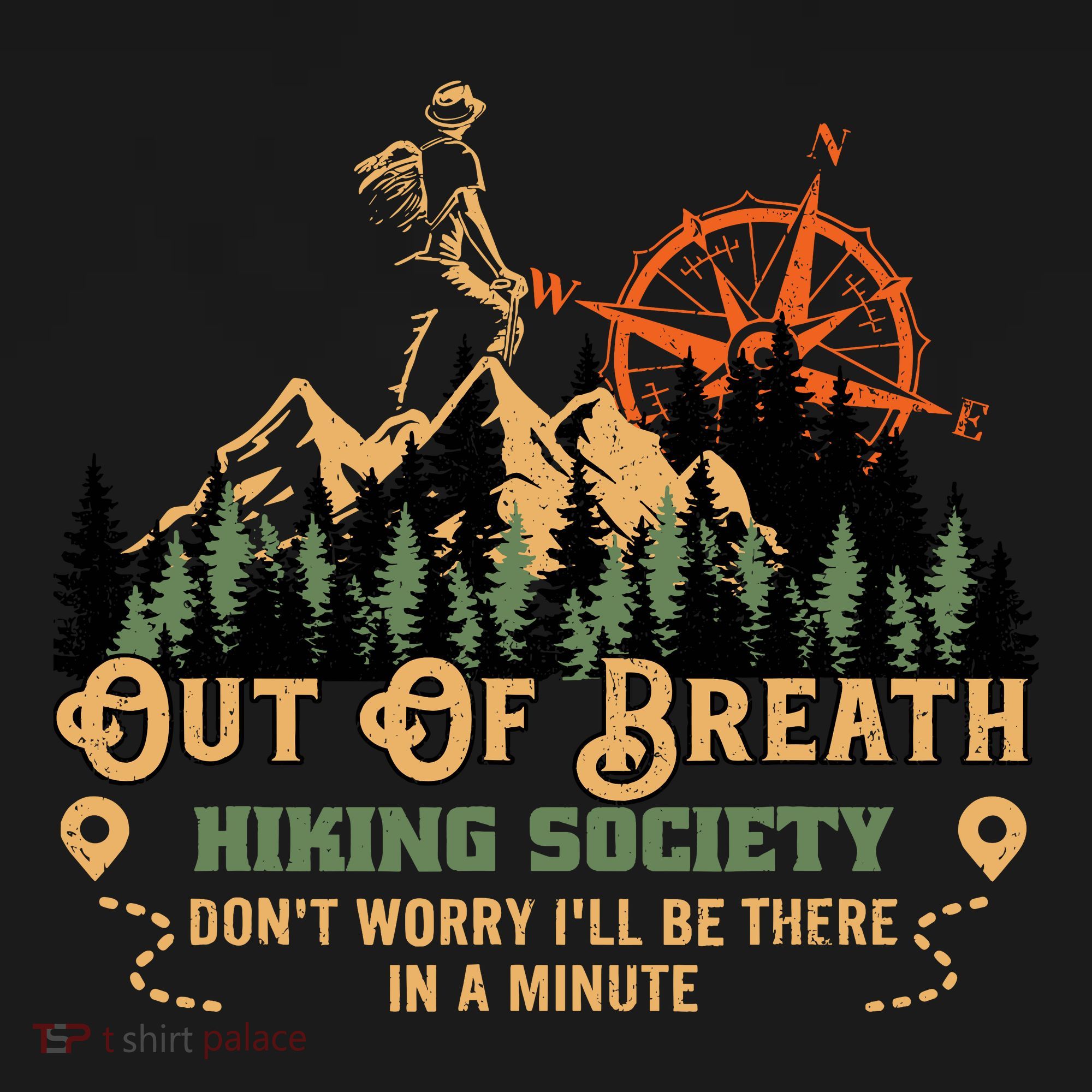 Out Of Breath Hiking Society Visor
