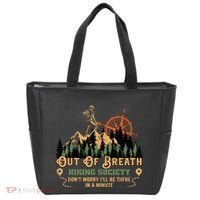 Out Of Breath Hiking Society Tote Bag thumb 0