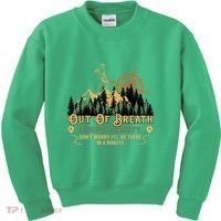 Out Of Breath Hiking Society Kids Sweatshirt thumb 0