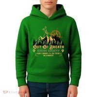 Out Of Breath Hiking Society Kids Hoodie thumb 4