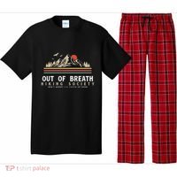 Out Of Breath Hiking Society Dont Worry Catch Up Fun Camping Pajama Set thumb 0
