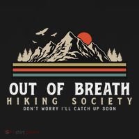 Out Of Breath Hiking Society Dont Worry Catch Up Fun Camping Pajama Set thumb 2