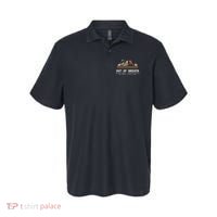 Out Of Breath Hiking Society Dont Worry Catch Up Fun Camping Polo thumb 0