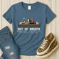 Out Of Breath Hiking Society Dont Worry Catch Up Fun Camping Women's T-Shirt thumb 3