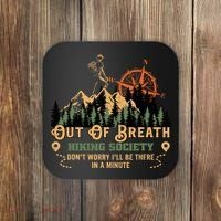 Out Of Breath Hiking Society Coaster thumb 0