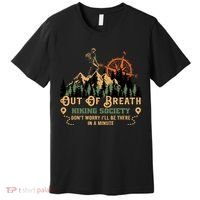 Out Of Breath Hiking Society Premium T-Shirt thumb 0