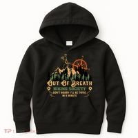 Out Of Breath Hiking Society Kids Hoodie thumb 0