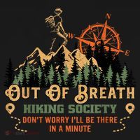 Out Of Breath Hiking Society Women's Hoodie thumb 2