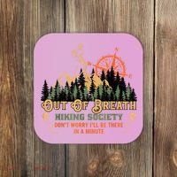 Out Of Breath Hiking Society Coaster thumb 0