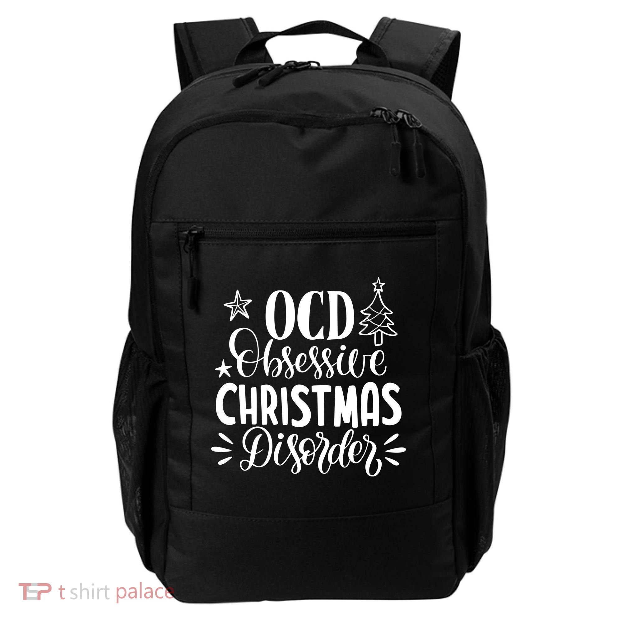 OCD Obsessive Christmas Disorder Funny Backpack