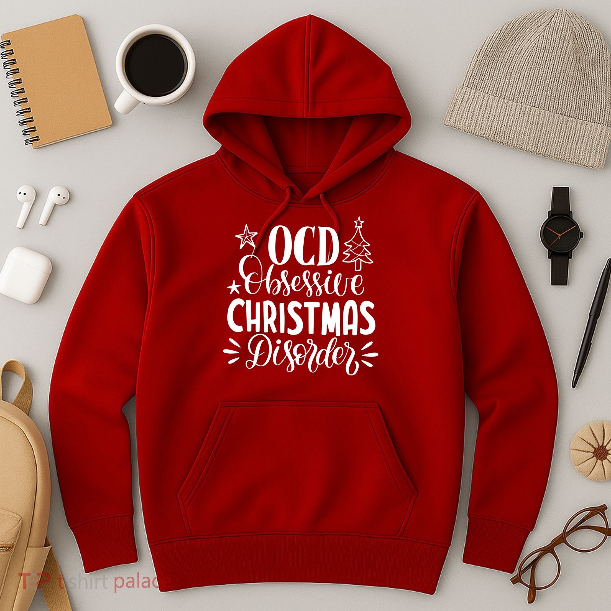 OCD Obsessive Christmas Disorder Funny Hoodie