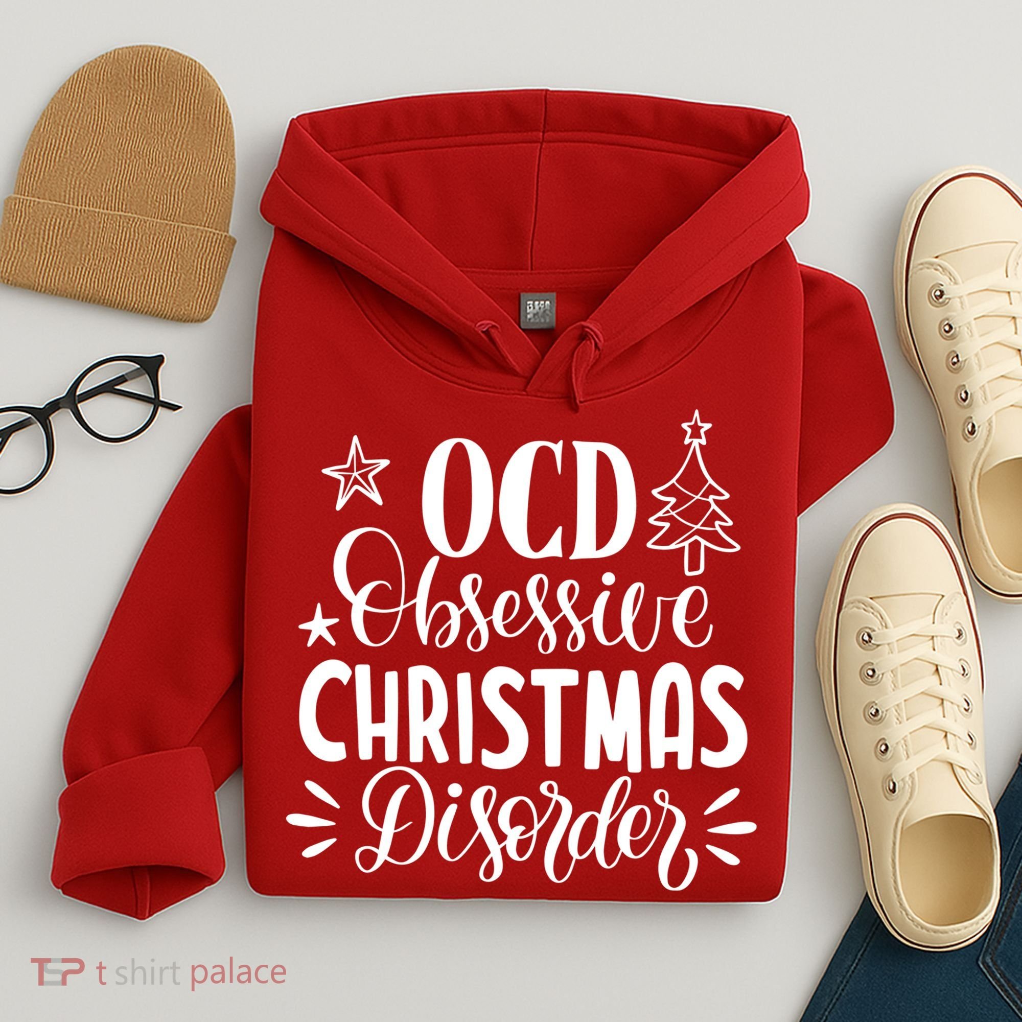 OCD Obsessive Christmas Disorder Funny Hoodie