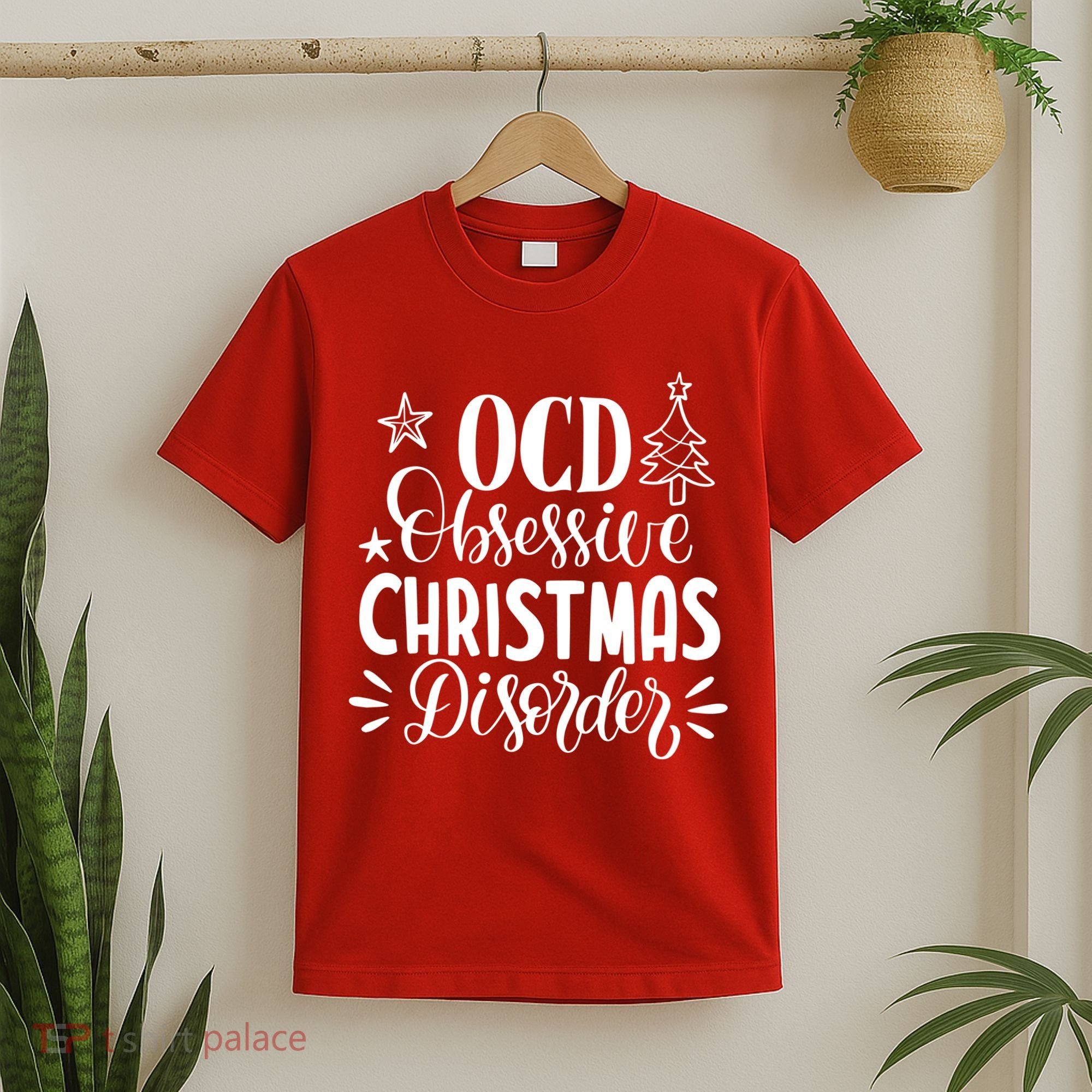 OCD Obsessive Christmas Disorder Funny T-Shirt