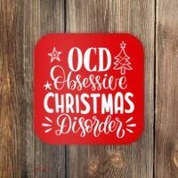 OCD Obsessive Christmas Disorder Funny Coaster thumb 0
