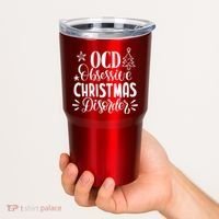 OCD Obsessive Christmas Disorder Funny Tumbler thumb 2