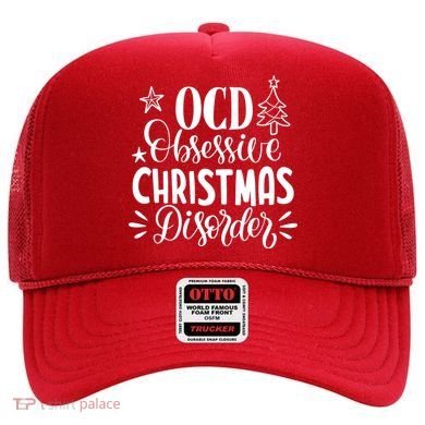 OCD Obsessive Christmas Disorder Funny Hat