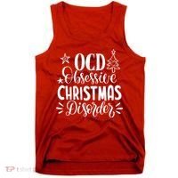 OCD Obsessive Christmas Disorder Funny Tank Top thumb 0