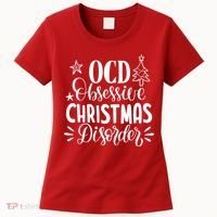 OCD Obsessive Christmas Disorder Funny Women's T-Shirt thumb 0