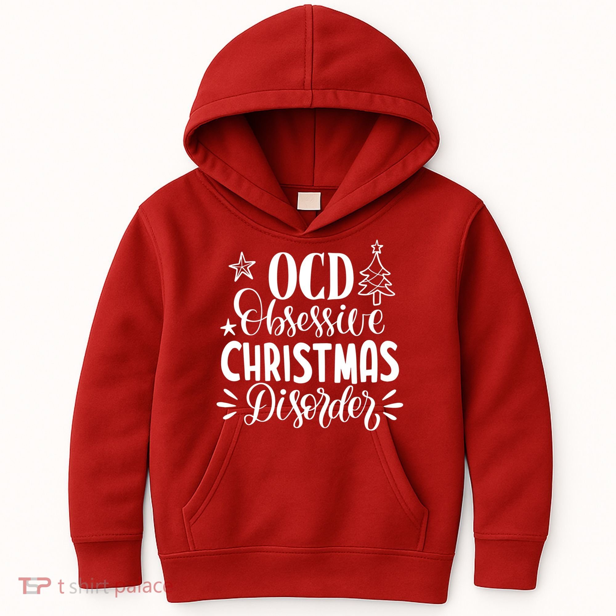 OCD Obsessive Christmas Disorder Funny Kids Hoodie