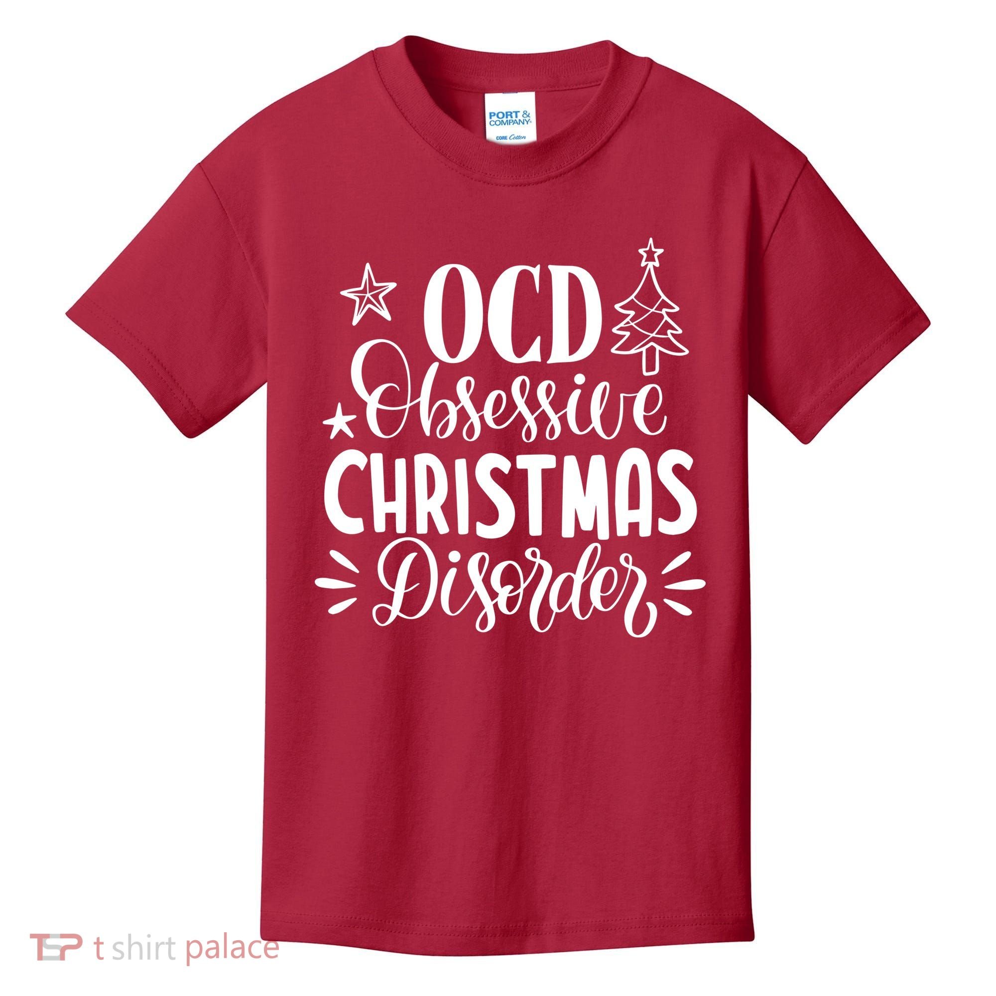 OCD Obsessive Christmas Disorder Funny Kids T-Shirt