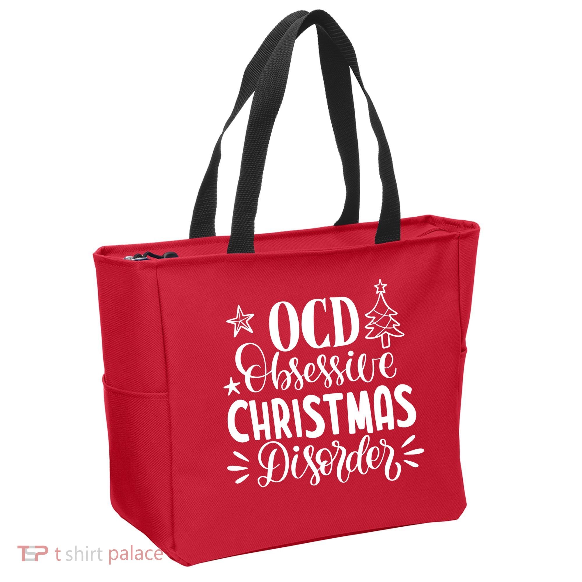 OCD Obsessive Christmas Disorder Funny Tote Bag