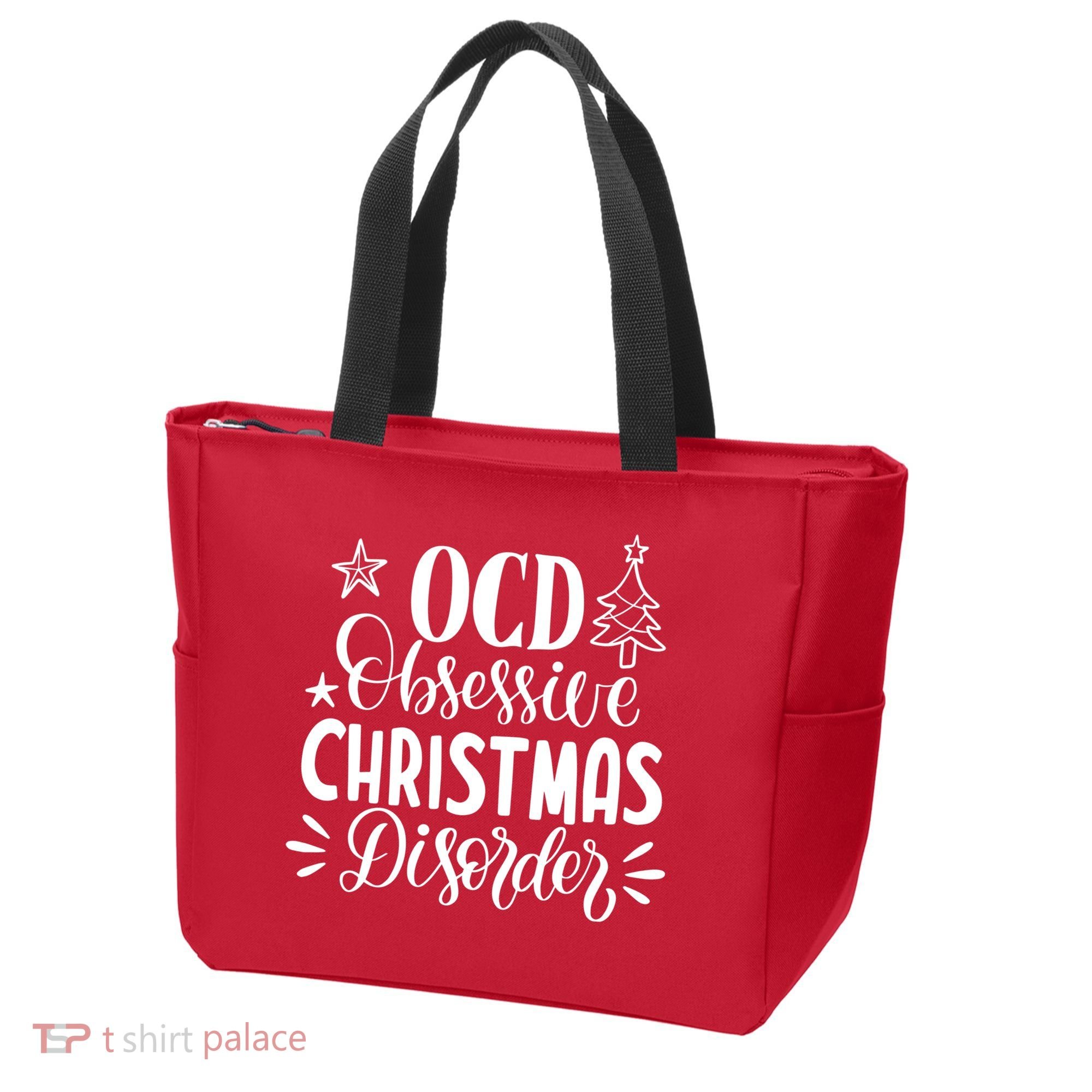 OCD Obsessive Christmas Disorder Funny Tote Bag